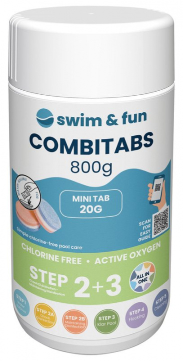 CombiTabs 20g, Chlorine free 0,8kg in the group HOME, HOUSEHOLD & GARDEN / Garden products / Pool & Accessories / Poolchem at TP E-commerce Nordic AB (38-95593)