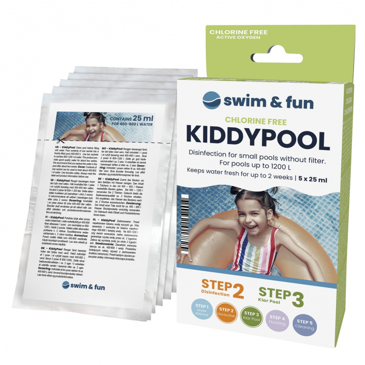 KiddyPool 5 x 25 ml in the group HOME, HOUSEHOLD & GARDEN / Garden products / Pool & Accessories / Poolchem at TP E-commerce Nordic AB (38-95643)