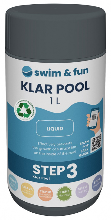 KlarPool 1 liter in the group HOME, HOUSEHOLD & GARDEN / Garden products / Pool & Accessories / Poolchem at TP E-commerce Nordic AB (38-95644)