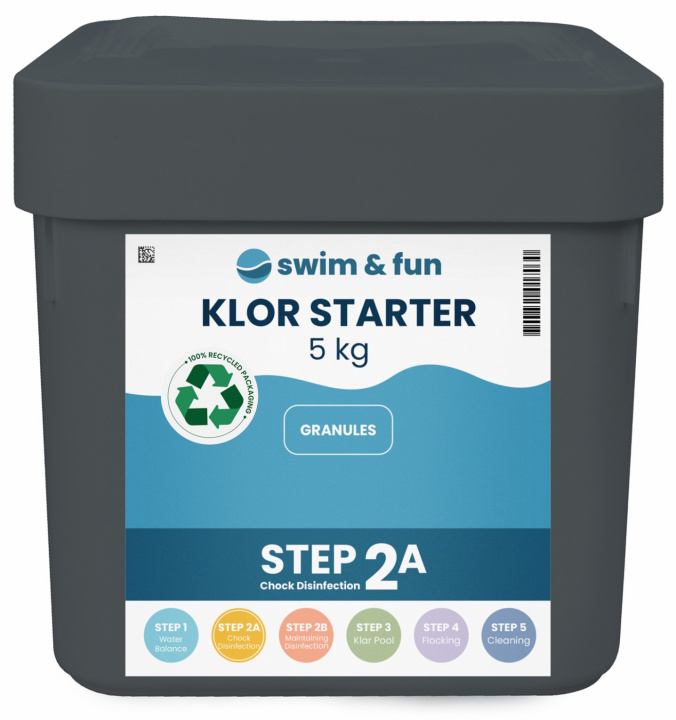 Klor Starter Fast Dissolving Granules 5 kg in the group HOME, HOUSEHOLD & GARDEN / Garden products / Pool & Accessories / Poolchem at TP E-commerce Nordic AB (38-95648)