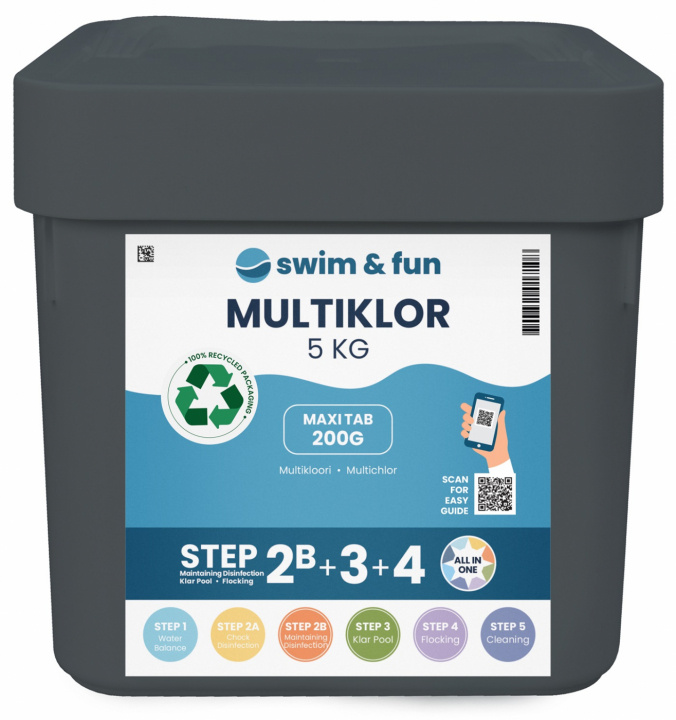 MultiKlor Maxi tab 200g 5 kg in the group HOME, HOUSEHOLD & GARDEN / Garden products / Pool & Accessories / Poolchem at TP E-commerce Nordic AB (38-95672)