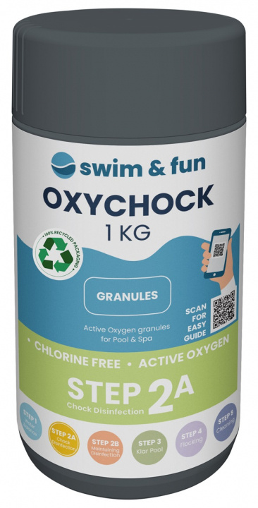 OxyChock Pool & Spa 1 kg in the group HOME, HOUSEHOLD & GARDEN / Garden products / Pool & Accessories / Poolchem at TP E-commerce Nordic AB (38-95675)