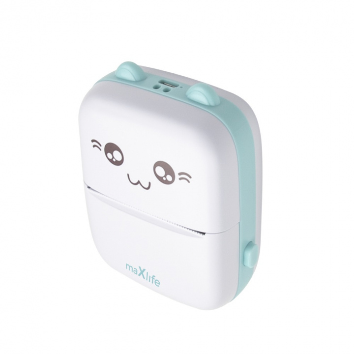 Maxlife MXTP-100 Thermal Printer - Portable Mini Printer with Bluetooth, Blue in the group Sport, leisure & Hobby / Fun stuff / Smart home at TP E-commerce Nordic AB (38-95936)