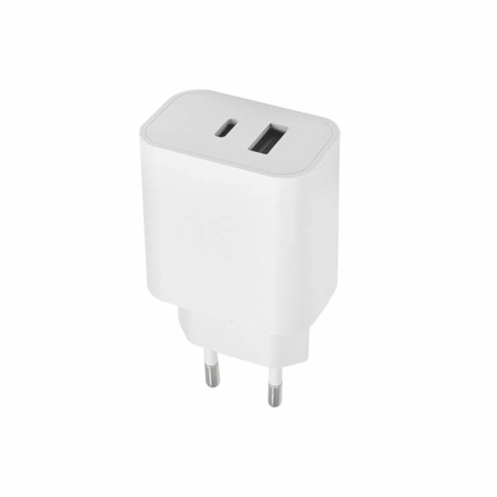 Maxlife MXTC-06 PD QC charger 1x USB-C 1x USB 20W in the group SMARTPHONE & TABLETS / Chargers & Cables / Wall charger / Wall charger USB at TP E-commerce Nordic AB (38-96944)