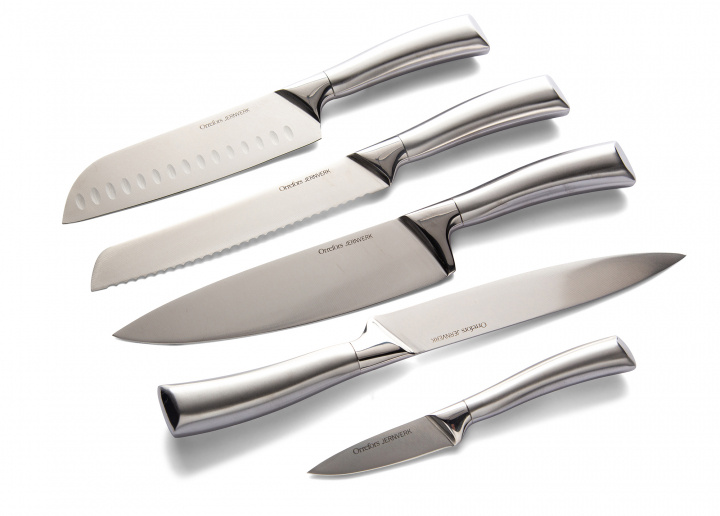 Orrefors Jernverk 5-pack Knivar Stål, Fyndvara in the group HOME, HOUSEHOLD & GARDEN / Kitchen utensils / Kitchen knives & Knife sharpeners at TP E-commerce Nordic AB (38-97295D)