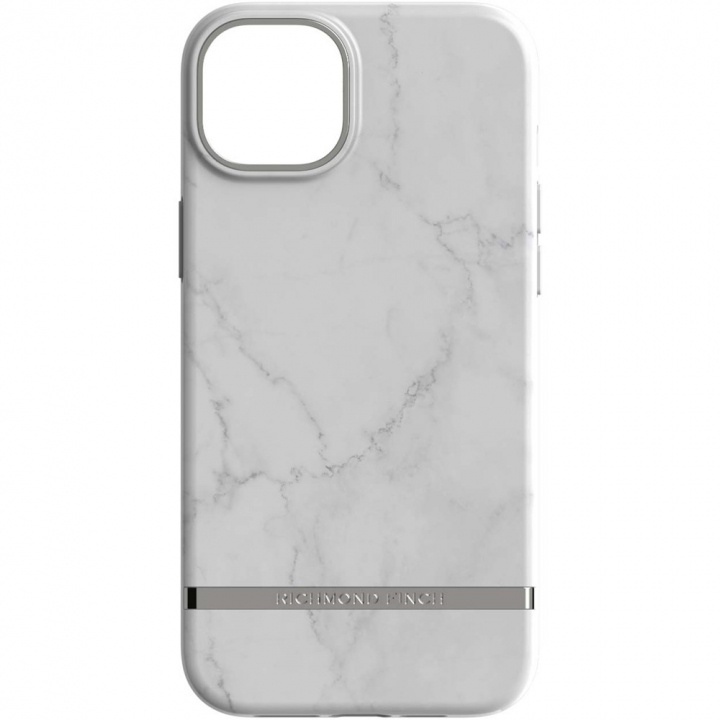 Richmond & Finch iPhone 12/12 Pro Freedom Case, White Marble, Silver in the group SMARTPHONE & TABLETS / Phone cases / Apple / iPhone 12 at TP E-commerce Nordic AB (38-97618)