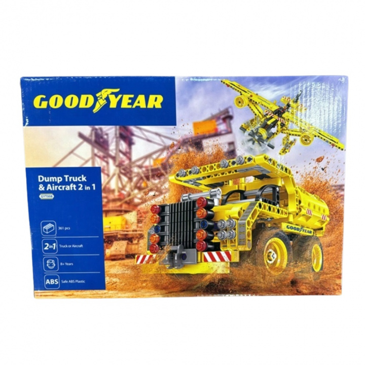 Goodyear licenced Lego - 2 i 1 - Dumper och Flygplan in the group TOYS, KIDS & BABY PRODUCTS / Toys / Building toys / Lego at TP E-commerce Nordic AB (38-97627)