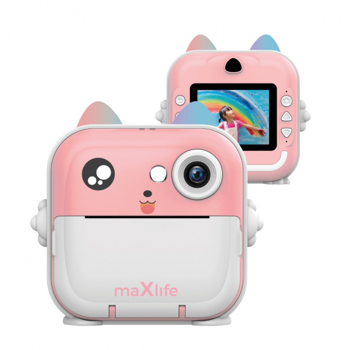  Maxlife printing camera MXPC-100, Pink in the group TOYS, KIDS & BABY PRODUCTS / Toys / Toys at TP E-commerce Nordic AB (38-97638)