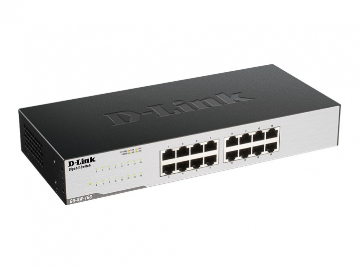 D-Link GO-SW-16G Switch 16-port Gigabit in the group COMPUTERS & PERIPHERALS / Network / Switches / 10/100/1000Mbps at TP E-commerce Nordic AB (38-98263)