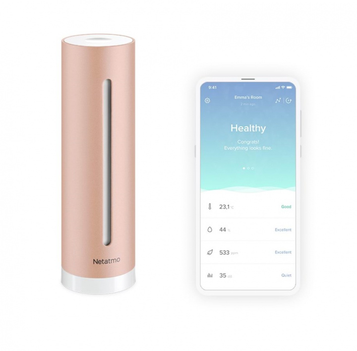 Netatmo Smart Inomhus Luftkvalitetsmätare in the group HOME, HOUSEHOLD & GARDEN / Smart home / Smart home systems at TP E-commerce Nordic AB (38-98289)