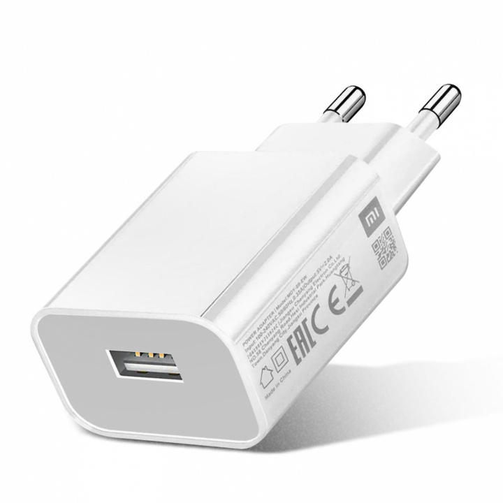 Xiaomi 2A USB-laddare, Vit in the group SMARTPHONE & TABLETS / Chargers & Cables / Wall charger / Wall charger USB at TP E-commerce Nordic AB (38-99453)