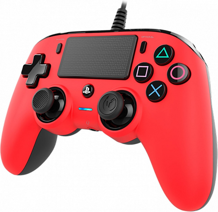 Nacon Wired Compact Controller, Röd (PC/PS4) in the group HOME ELECTRONICS / Game consoles & Accessories / Sony PlayStation 4 at TP E-commerce Nordic AB (38-99704)