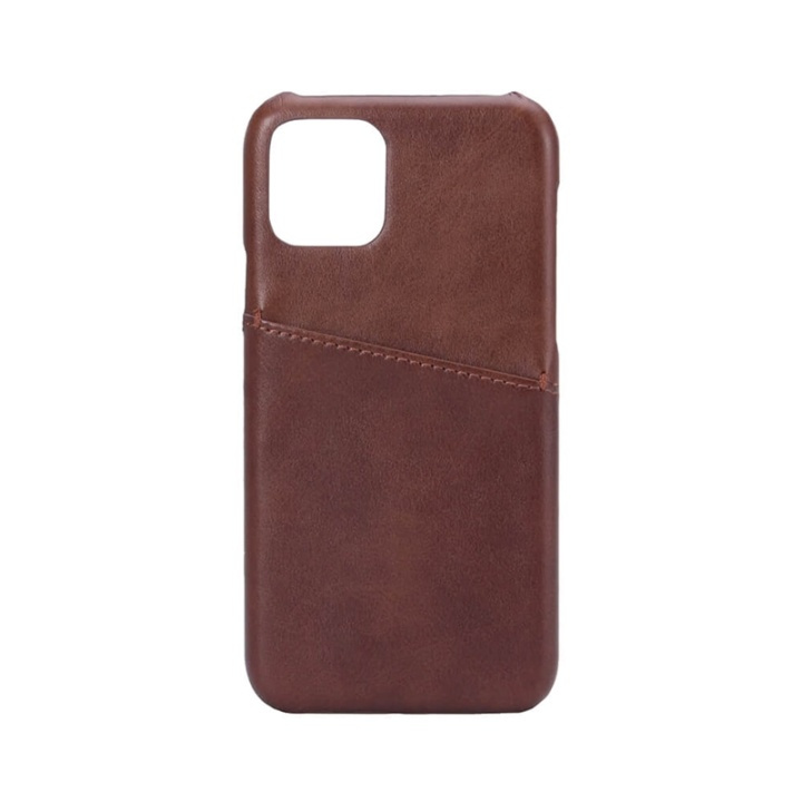 Onsala Mobilecover Brown iPhone 11 Pro Creditcard Pocket in the group SMARTPHONE & TABLETS / Phone cases / Apple / iPhone 11 Pro / Cases at TP E-commerce Nordic AB (A00257)