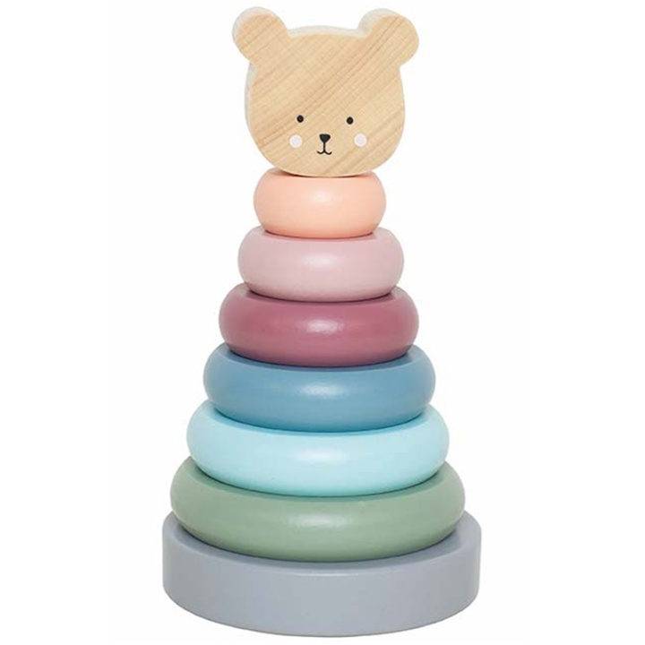 Jabadabado Stapelleksak Teddy in the group TOYS, KIDS & BABY PRODUCTS / Baby toys / Activity toys at TP E-commerce Nordic AB (A00749)