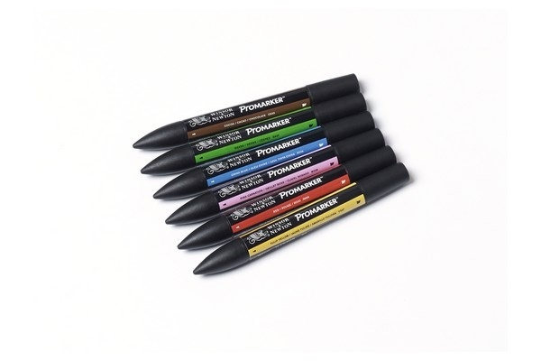 Winsor Promarker 6st, Mid Tones in the group Sport, leisure & Hobby / Hobby / Paint & Draw / Pencils, crayons & ink at TP E-commerce Nordic AB (A01215)