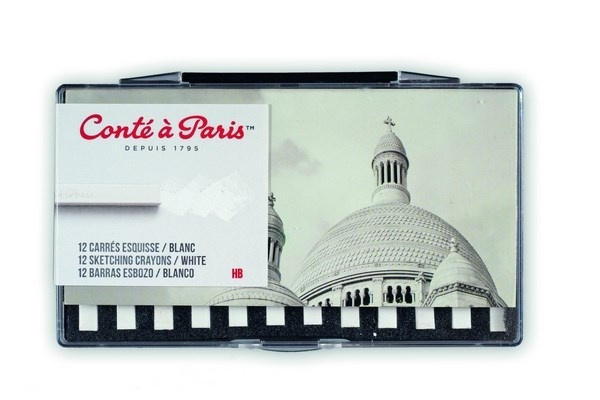 Conté à Paris Pastellkritor HB, Vit in the group Sport, leisure & Hobby / Hobby / Paint & Draw / Pencils, crayons & ink at TP E-commerce Nordic AB (A01288)