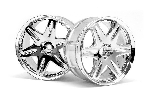 Lp32 Wheel Work Ls406 Chrome (2Pcs) in the group TOYS, KIDS & BABY PRODUCTS / Radio controlled / Spare parts & Extra accessories / HPI / Rims / Onroad at TP E-commerce Nordic AB (A03101)