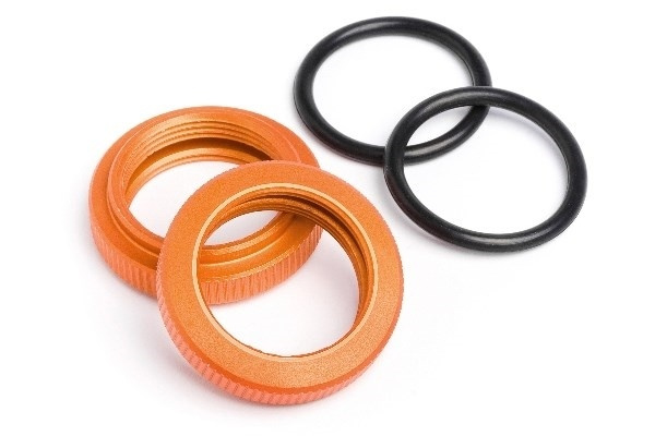 Shock Adjuster Nut 20Mm (Orange/2Pcs) in the group TOYS, KIDS & BABY PRODUCTS / Radio controlled / Spare parts & Extra accessories / HPI / Spare parts & Tuning / Shock absorbers at TP E-commerce Nordic AB (A04142)