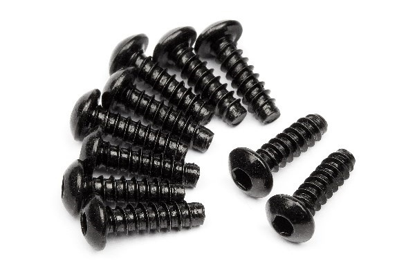 Tp. Button Head Screw M3X10Mm (Hex Socket/10Pcs) in the group TOYS, KIDS & BABY PRODUCTS / Radio controlled / Spare parts & Extra accessories / HPI / Screws / Mounts / Screws at TP E-commerce Nordic AB (A04218)