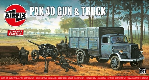 Airfix Opel Blitz & Pak 40 Gun in the group Sport, leisure & Hobby / Hobby / Plastic models / Military vehicles (land) at TP E-commerce Nordic AB (A06810)