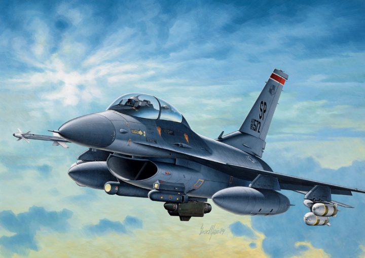 Italeri 1:72 F-16C/D NIGHT FALCON in the group Sport, leisure & Hobby / Hobby / Plastic models / Airplanes/Helicopters at TP E-commerce Nordic AB (A07042)