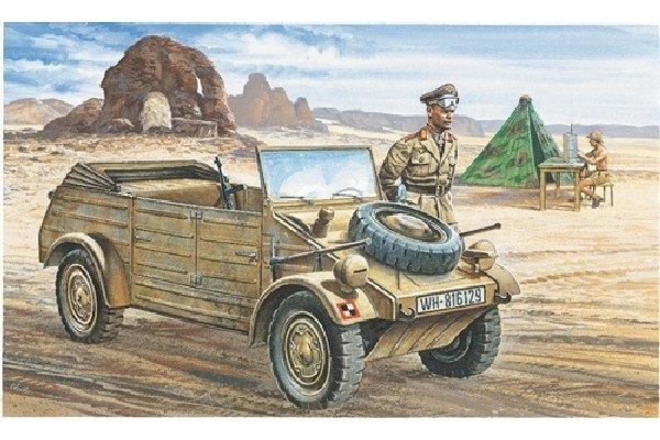 Italeri 1:35 VW Typ 82 KUBELWAGEN in the group Sport, leisure & Hobby / Hobby / Plastic models / Military vehicles (land) at TP E-commerce Nordic AB (A07058)