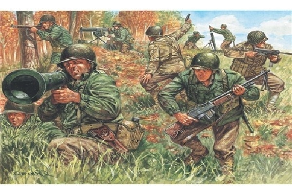 Italeri 1:72 WWII- AMERICAN INFANTRY in the group Sport, leisure & Hobby / Hobby / Plastic models / Military vehicles (land) at TP E-commerce Nordic AB (A07065)