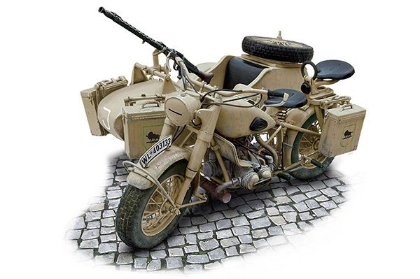 Italeri 1:9 BMW R75 German Milit. Motor. w/Sidecar in the group Sport, leisure & Hobby / Hobby / Plastic models / Motorcycles at TP E-commerce Nordic AB (A07146)