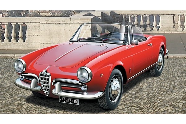 Italeri 1:24 Alfa Romeo Giulietta Spider 1300 in the group Sport, leisure & Hobby / Hobby / Plastic models / Cars at TP E-commerce Nordic AB (A07219)