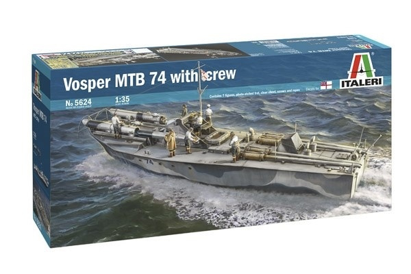 Italeri 1:35 Vosper 74 With Crew in the group Sport, leisure & Hobby / Hobby / Plastic models / Ships at TP E-commerce Nordic AB (A07284)