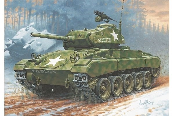 Revell 1:76 M24 Chaffee in the group Sport, leisure & Hobby / Hobby / Plastic models / Military vehicles (land) at TP E-commerce Nordic AB (A07560)