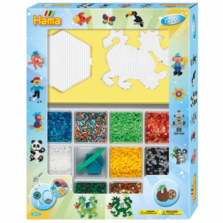 Hama Midi Giant open Gift Box Blue in the group Sport, leisure & Hobby / Hobby / Beads / Bead pegboards & Beads at TP E-commerce Nordic AB (A08472)