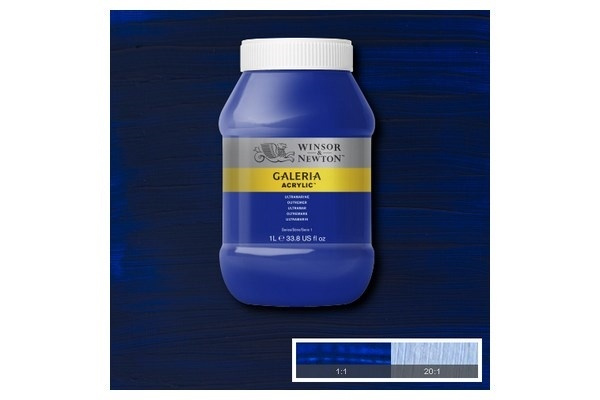 Galeria Acrylic 1L Ultramarine 660 in the group Sport, leisure & Hobby / Hobby / Paint & Draw / Artist Colors / Acrylic at TP E-commerce Nordic AB (A08894)