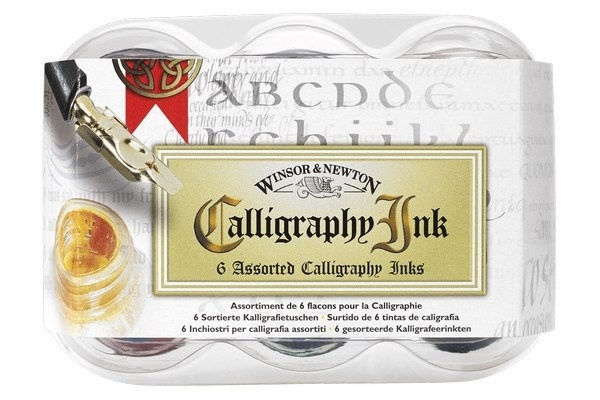 Kalligrafibläck 6x30 ml in the group Sport, leisure & Hobby / Hobby / Paint & Draw / Artist Colors / Ink at TP E-commerce Nordic AB (A08949)