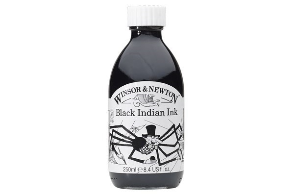 Drawing Ink 030 Black Indian ink, 250 ml in the group Sport, leisure & Hobby / Hobby / Paint & Draw / Artist Colors / Ink at TP E-commerce Nordic AB (A08950)