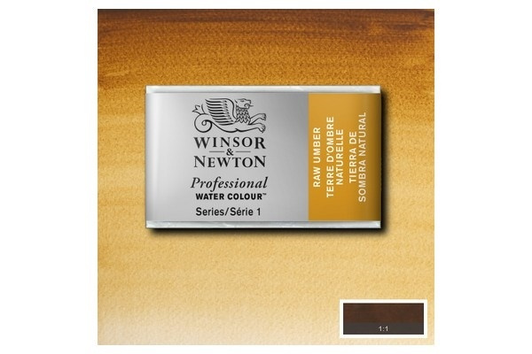 Prof Water Colour Pan/W Raw Umber 554 in the group Sport, leisure & Hobby / Hobby / Paint & Draw / Artist Colors / Watercolors at TP E-commerce Nordic AB (A09146)