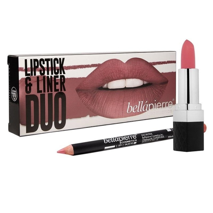 Bellapierre Lipstick & Liner Duo - Nude in the group BEAUTY & HEALTH / Makeup / Lips / Lipstick at TP E-commerce Nordic AB (A10435)