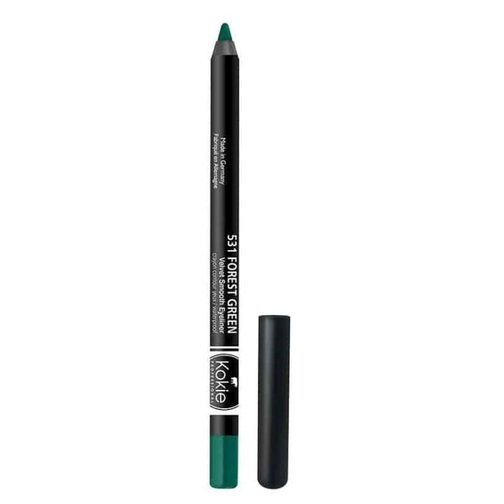 Kokie Velvet Smooth Eyeliner - Forest Green in the group BEAUTY & HEALTH / Makeup / Eyes & Eyebrows / Eyeliner / Kajal at TP E-commerce Nordic AB (A11557)