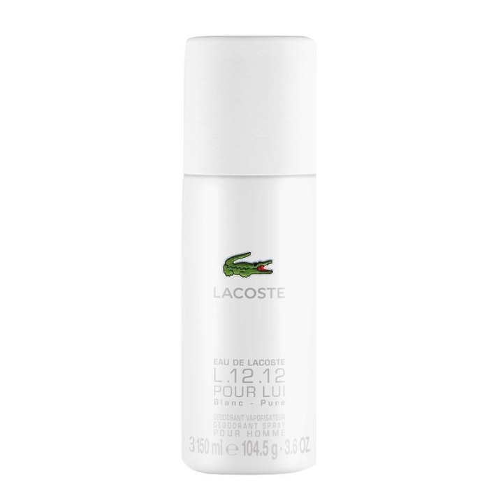 Lacoste Eau De Lacoste L.12.12 Blanc Deo Spray 150ml in the group BEAUTY & HEALTH / Fragrance & Perfume / Deodorants / Deodorant for women at TP E-commerce Nordic AB (A11577)