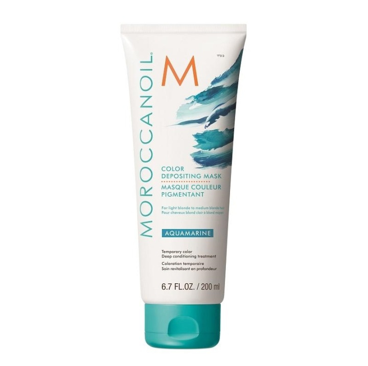 Moroccanoil Color Depositing Mask Aquamarine 200ml in the group BEAUTY & HEALTH / Hair & Styling / Hair care / Hair Dye / Hair Dye & Color bombs at TP E-commerce Nordic AB (A12284)