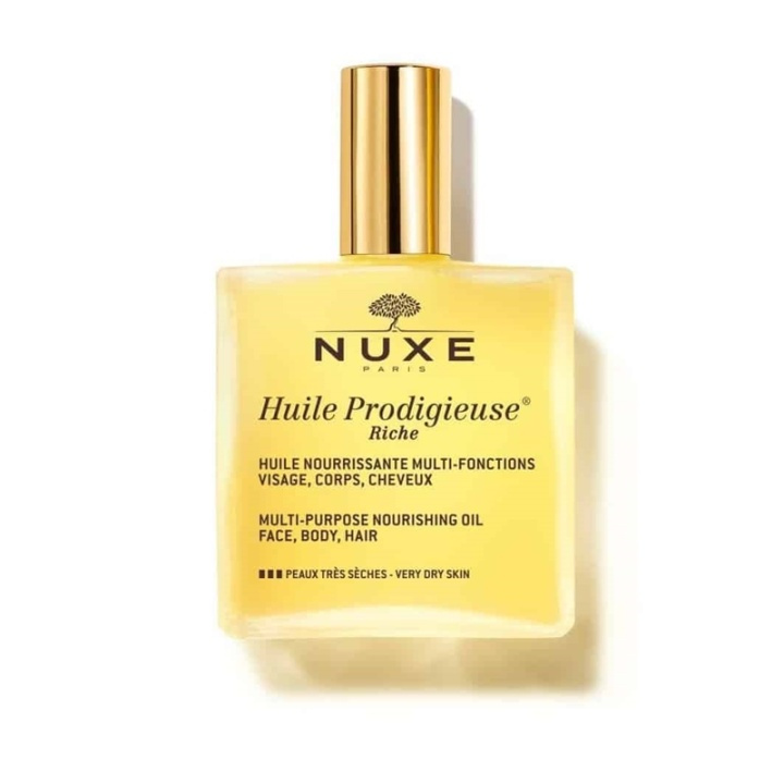 Nuxe Huile Prodigieuse Riche Multi-Purpose Nourishing Oil 100ml in the group BEAUTY & HEALTH / Hair & Styling / Hair care / Hair oil at TP E-commerce Nordic AB (A12326)