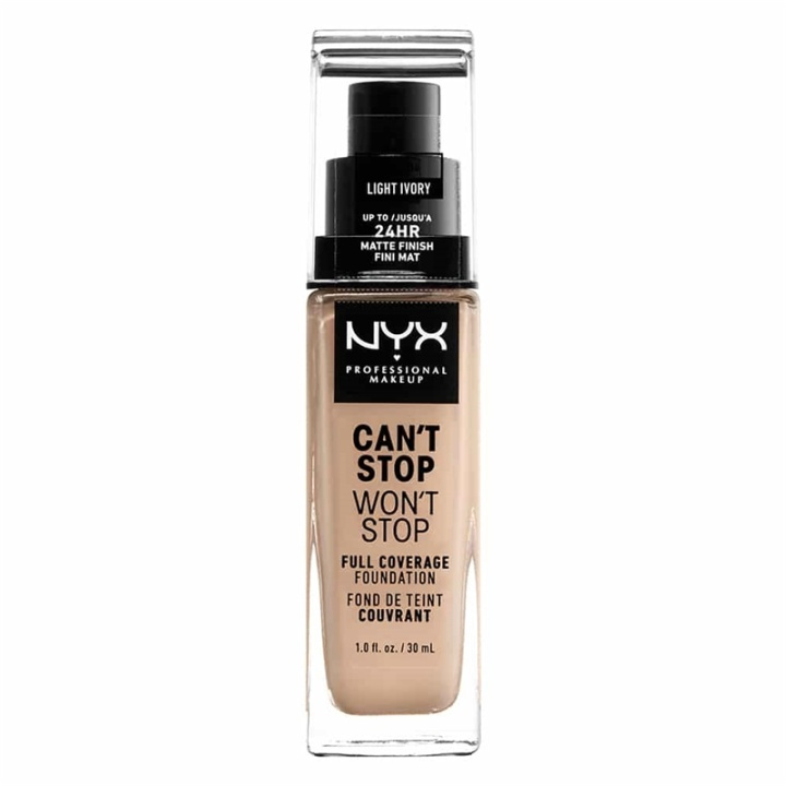 NYX PROF. MAKEUP Cant Stop Wont Stop Foundation - Light ivory in the group BEAUTY & HEALTH / Makeup / Facial makeup / Foundation at TP E-commerce Nordic AB (A12420)