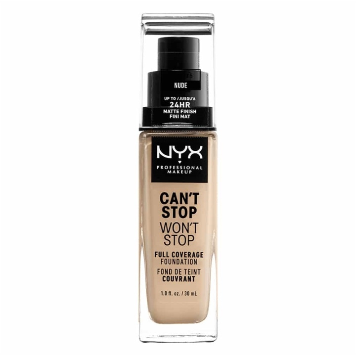 NYX PROF. MAKEUP Cant Stop Wont Stop Foundation - Nude in the group BEAUTY & HEALTH / Makeup / Facial makeup / Foundation at TP E-commerce Nordic AB (A12424)