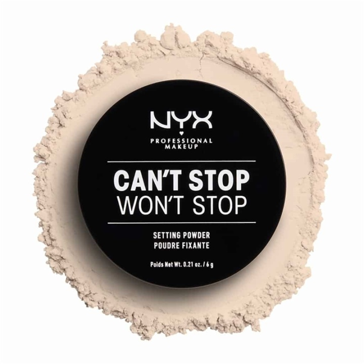 NYX PROF. MAKEUP Cant Stop Wont Stop Setting Powder - Light in the group BEAUTY & HEALTH / Makeup / Facial makeup / Powders at TP E-commerce Nordic AB (A12439)