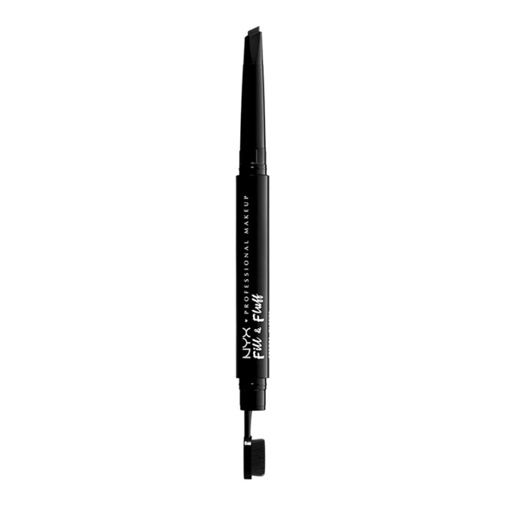 NYX PROF. MAKEUP Fill & Fluff Eyebrow Pomade Pencil - Black in the group BEAUTY & HEALTH / Makeup / Eyes & Eyebrows / Brow pencils at TP E-commerce Nordic AB (A12473)