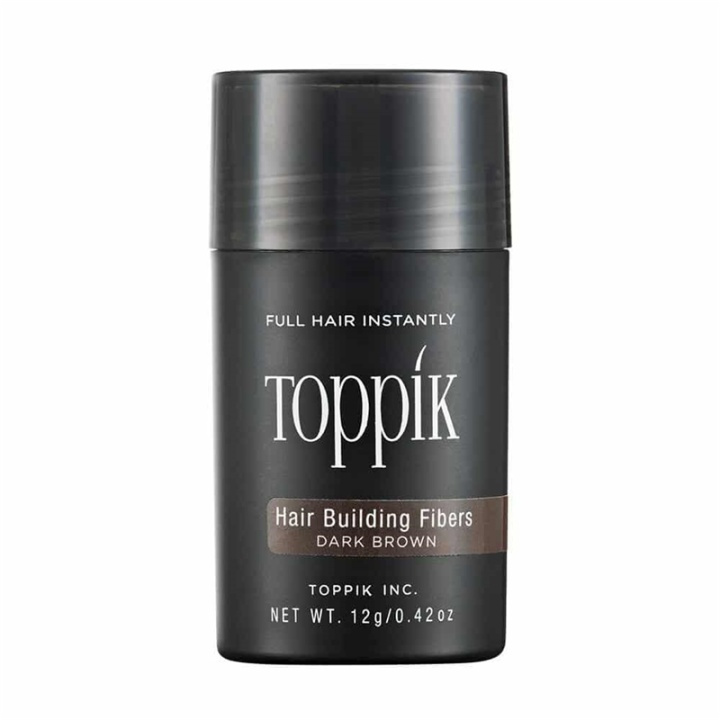 Toppik Hair Building Fibers Regular 12g - Dark Brown in the group BEAUTY & HEALTH / Hair & Styling / Hair styling / Volume powder at TP E-commerce Nordic AB (A13104)