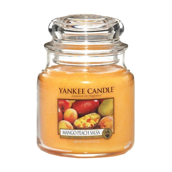 Yankee Candle Classic Medium Jar Mango Peach Salsa 411g in the group BEAUTY & HEALTH / Fragrance & Perfume / Other fragrances / Scented candles at TP E-commerce Nordic AB (A13285)