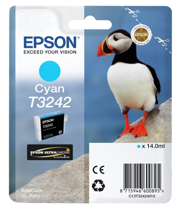 Epson SureColor T3242 Cyan in the group COMPUTERS & PERIPHERALS / Printers & Accessories / Ink & Toner / Ink cartridges / Epson at TP E-commerce Nordic AB (A14143)