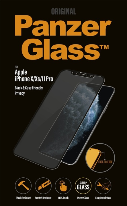 PanzerGlass P2664 skärmskydd Apple 1 styck in the group SMARTPHONE & TABLETS / Phone cases / Apple / iPhone X/XS / Screen protectors at TP E-commerce Nordic AB (A15491)