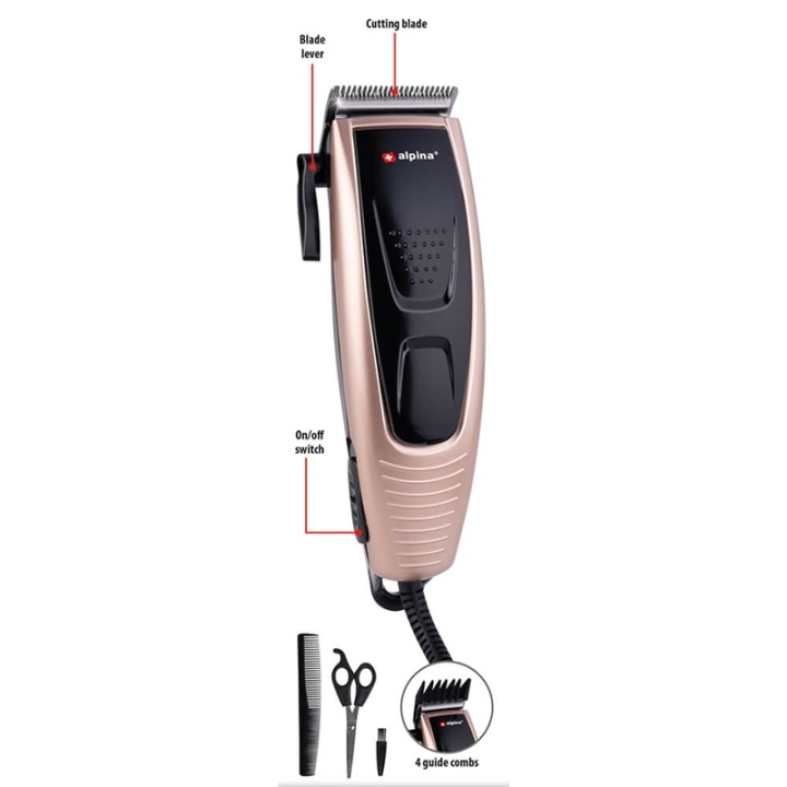 ALPINA Hair Trimmer 10W in the group BEAUTY & HEALTH / Hair & Styling / Shaving & Trimming / Hair trimmers at TP E-commerce Nordic AB (A16387)